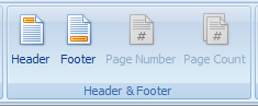 5.  Add a Header or Footer